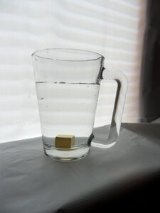 Drinking water structurizer glass cup