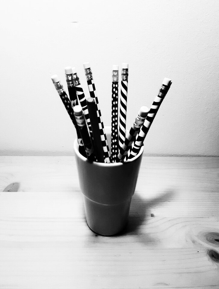 Office supplies pencil figure
