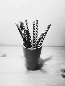 Office supplies pencil figure photo