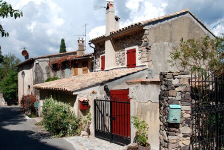 South of france building houses photo