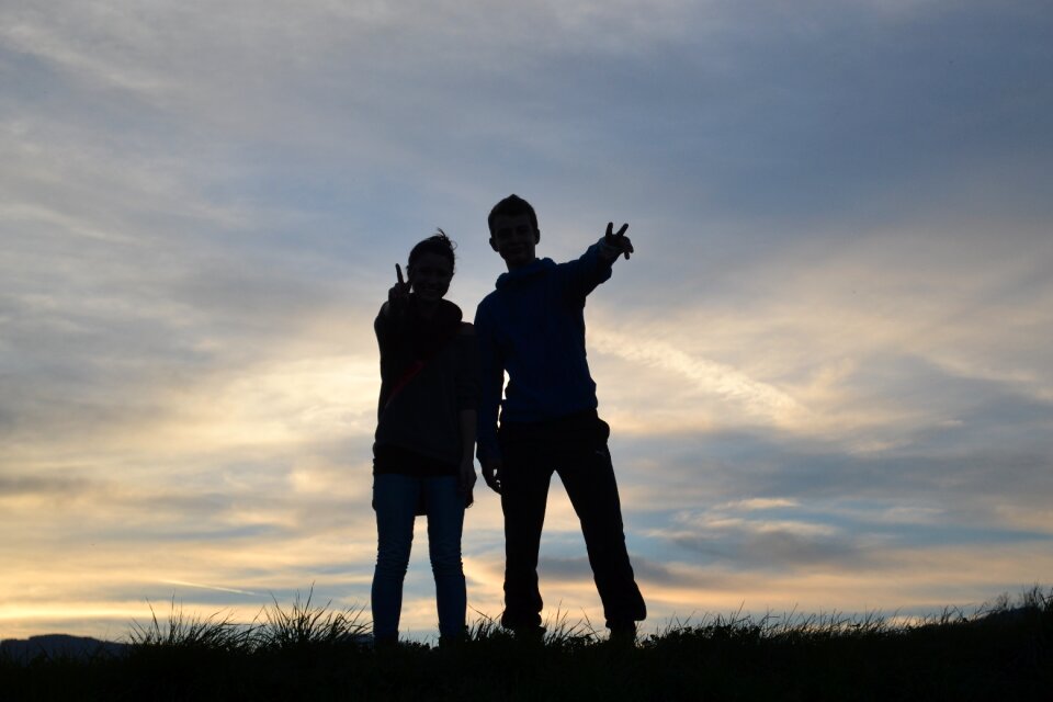 Sky shadow sunset
