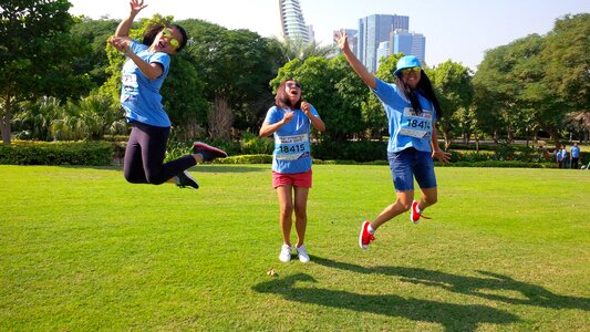 Cheerful joyful fun