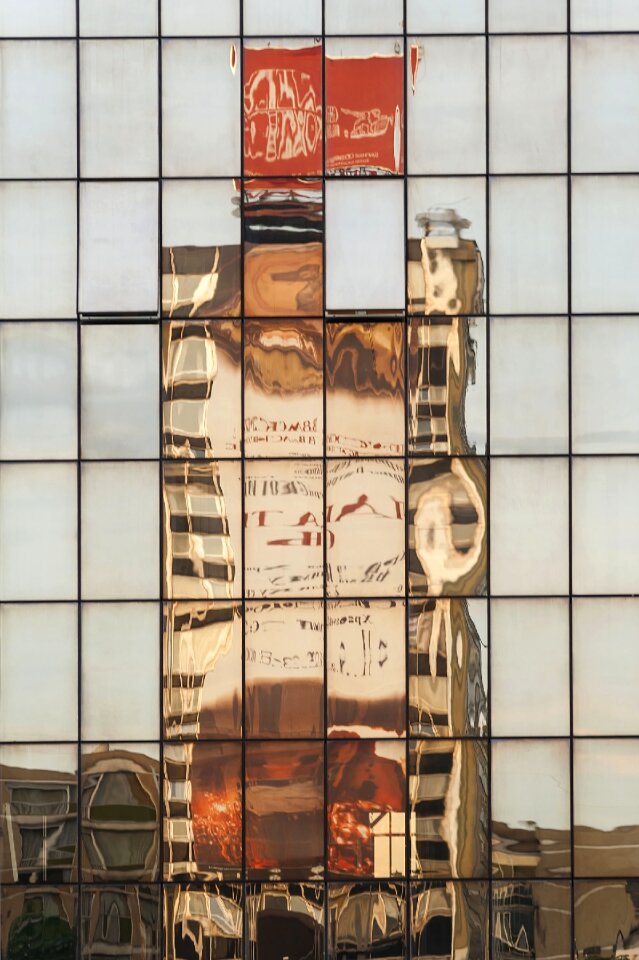 City reflection modern