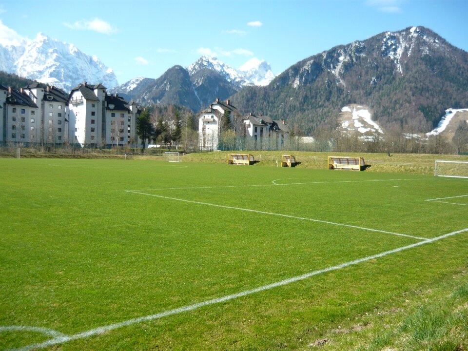 Grass green football
