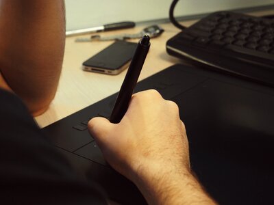 Designer pen stylus photo