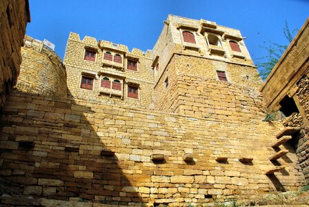 Wall houses staircase photo