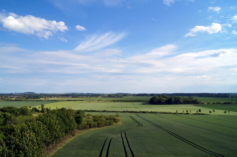 Sky landscape field