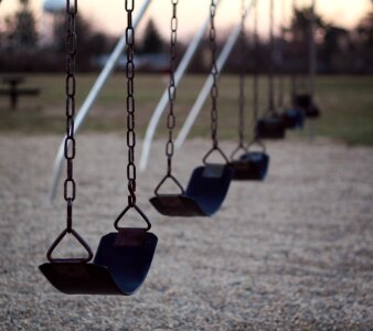 Fun outdoors kids playground photo