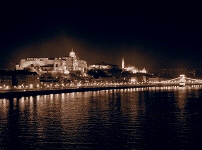 Hungary black and white danube