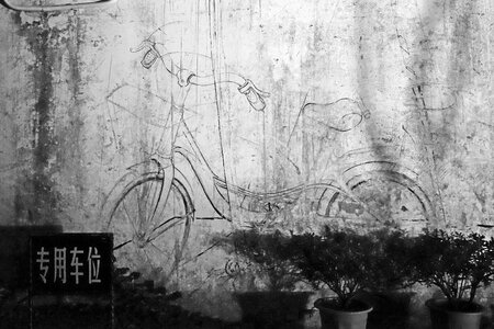 Wall painting bike
