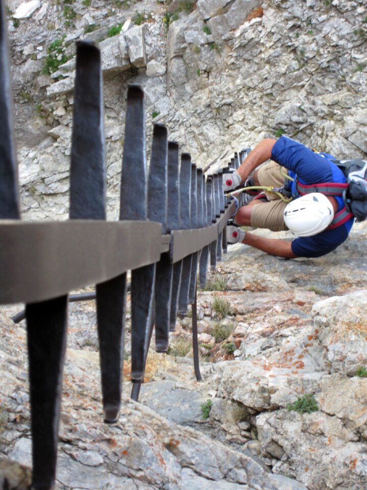 Mountain rock climber