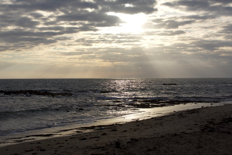 Clouds sunset on the sea france