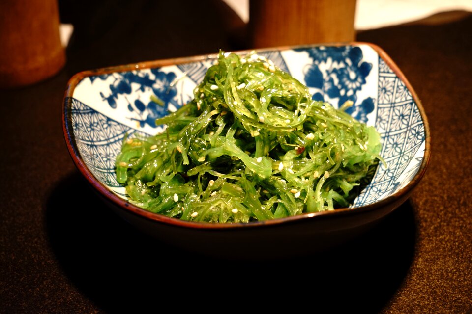 Food seaweed cold dishes