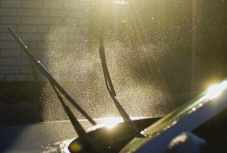 Washing machine drops spray photo