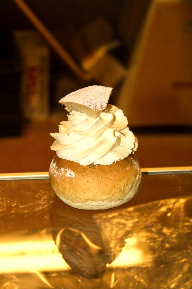 Cream bread coffee break