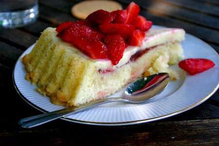 Coffee break cake strawberry