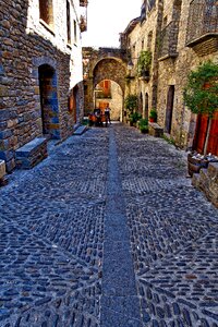 Cobblestone street texture