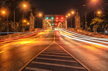 Bridge construction long exposure slow shutter