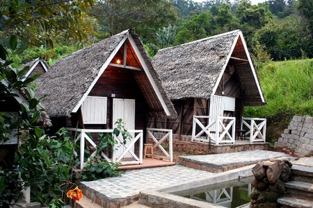 Country house outside countryside