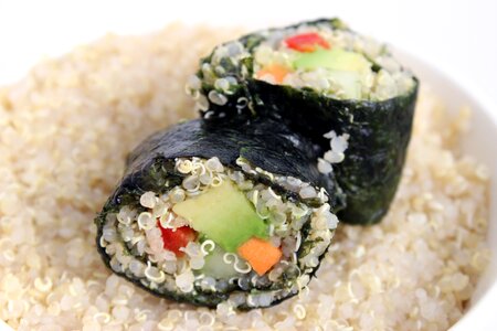 Vegetarian sushi vegan sushi photo