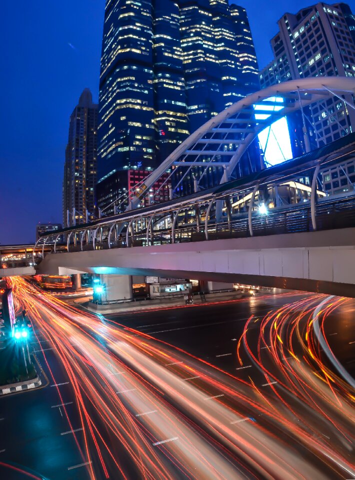 Exposure night bridge sathon