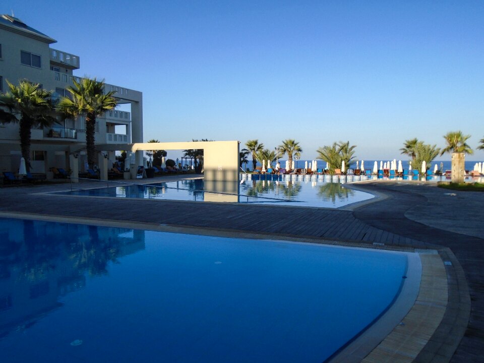 Pool resort blue hotel