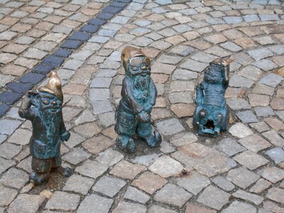Wrocław sculptures the figurine photo