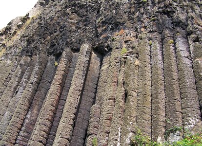 Basalt pillar rock photo