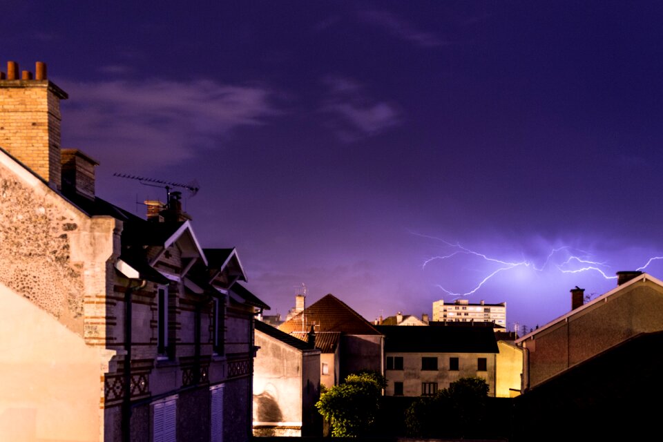 Storm flash lightning