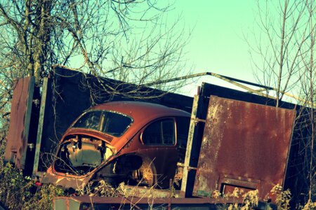 Vintage old broken