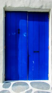 Exterior traditional blue door