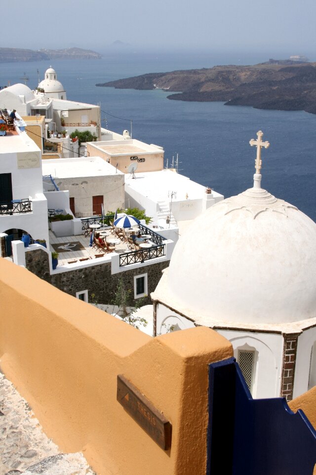 View cyclades white houses
