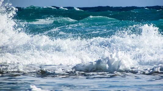 Smashing foam photo