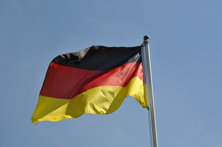 Black red gold world championship flag germany photo