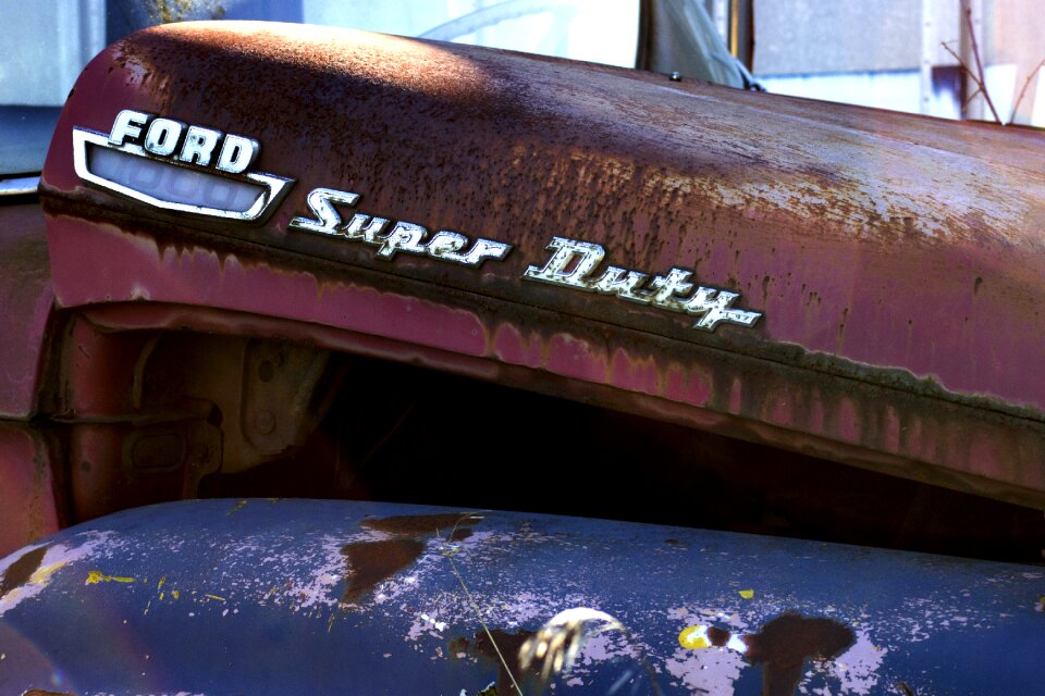 Vintage rusty broken