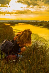Pond girl photographer