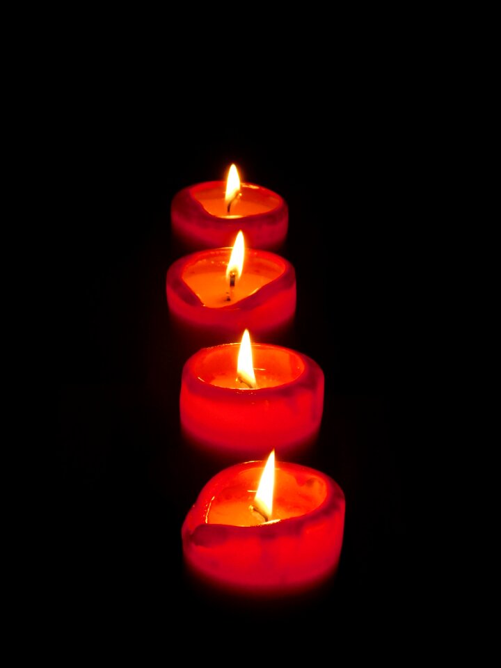 Candle flame light christmas