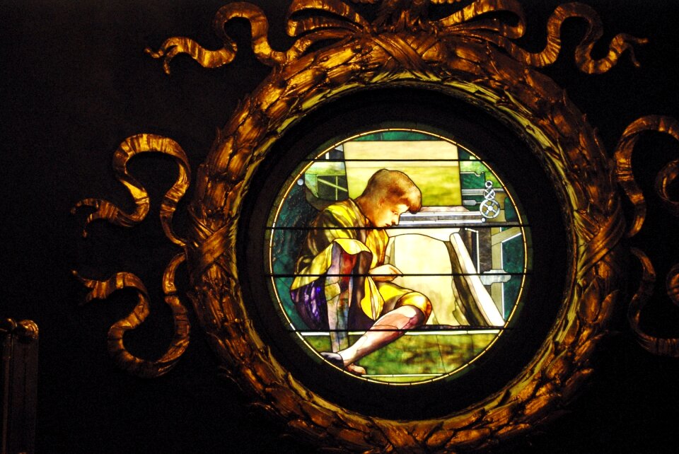 Parliament stained glass windows architecture
