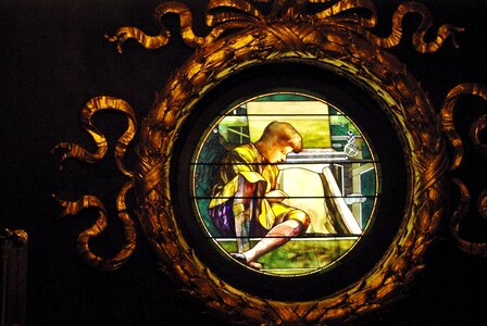 Parliament stained glass windows architecture