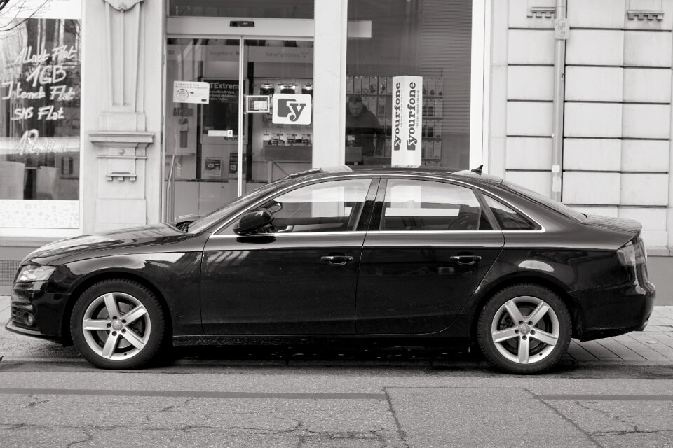 Audi black passengers cars