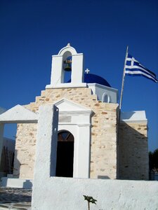 Orthodox cyclades monument photo