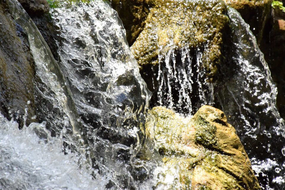 Nature cascade the stones
