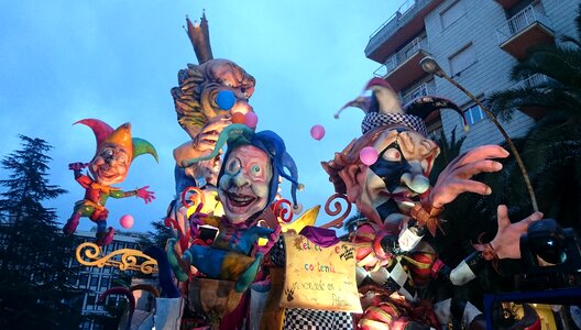 Allegory papier mache wagon