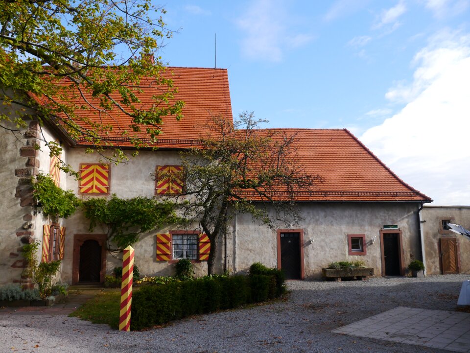 Castle staufenberg castle yellow red