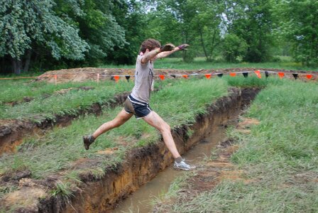 Pit over grass photo