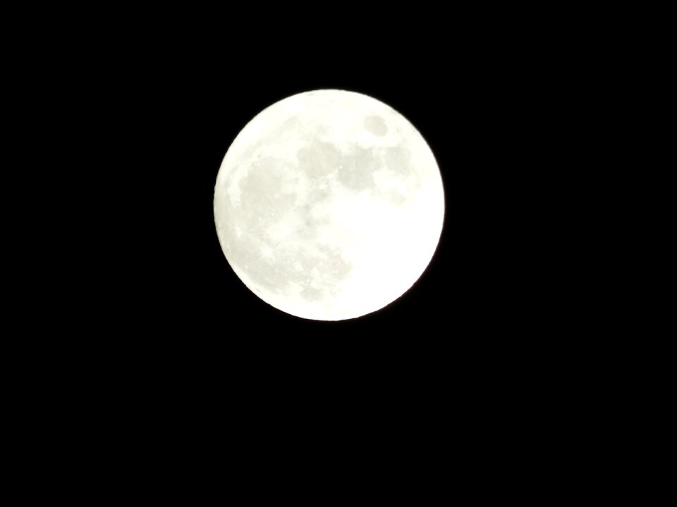 Night photograph moon at night sky