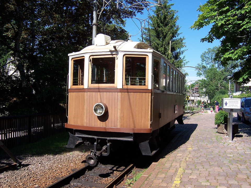Ritten renon old tram landscape