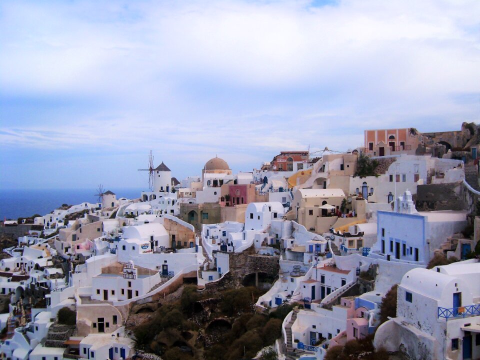 Greek island cyclades white