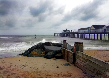 Sea sky seaside photo