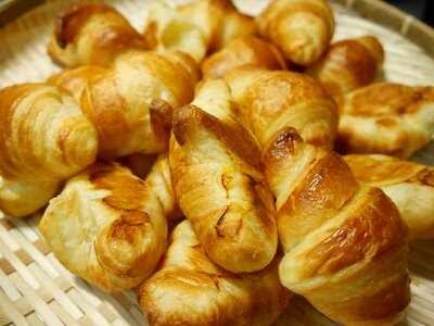 Bread croissant breakfast photo